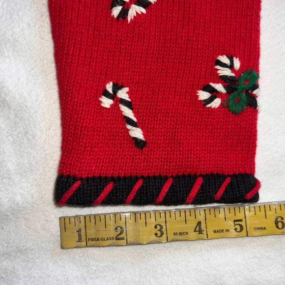 Designers Originals Studio Red Holiday button Front Cardigan - PL - Picture 12 of 12